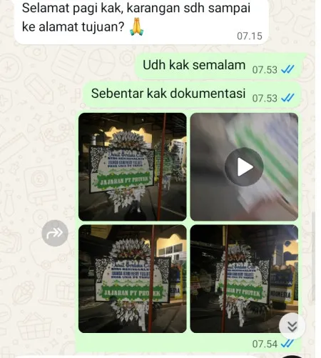 Pengiriman Papan Bunga Selamat Petamburan
