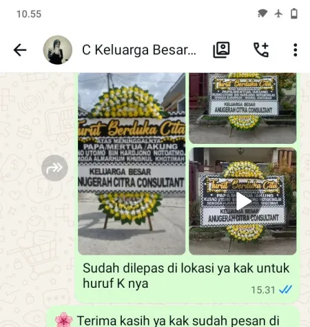 Pengiriman Papan Bunga Duka Petamburan