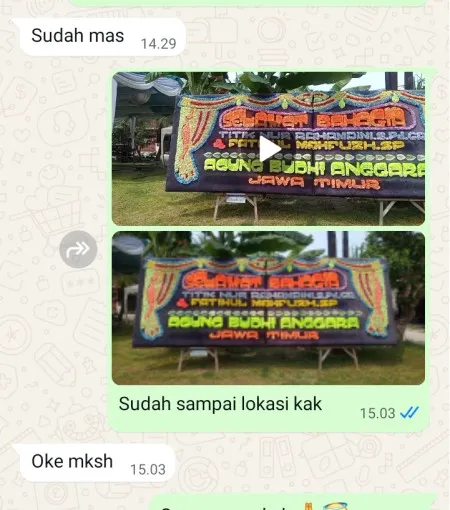Pengiriman Papan Bunga Petamburan
