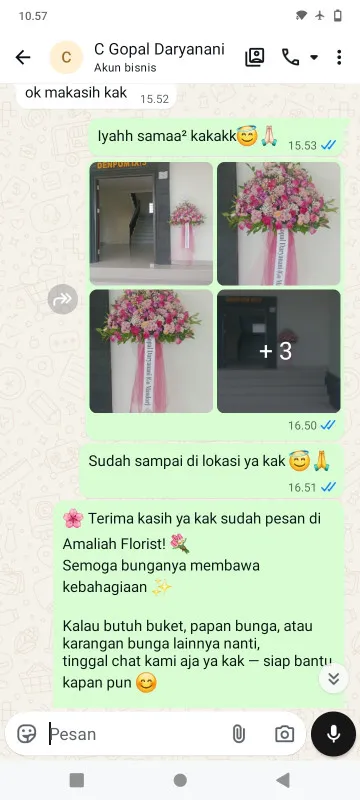 Pengiriman Karangan Bunga Petamburan