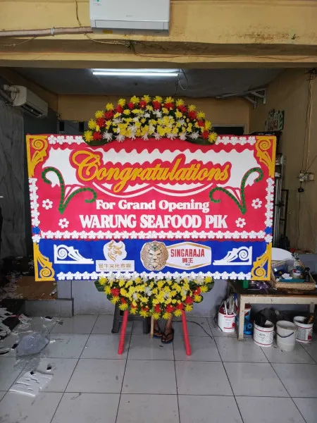 Papan Bunga Ucapan Selamat Petamburan