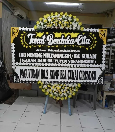 Papan Bunga Duka Petamburan